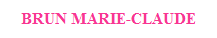 le site de Brun Marie Claude