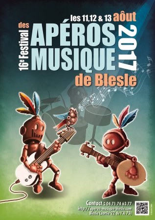 Affiche Aperos Musique 2017 | Les Apéros Musique De Blesle