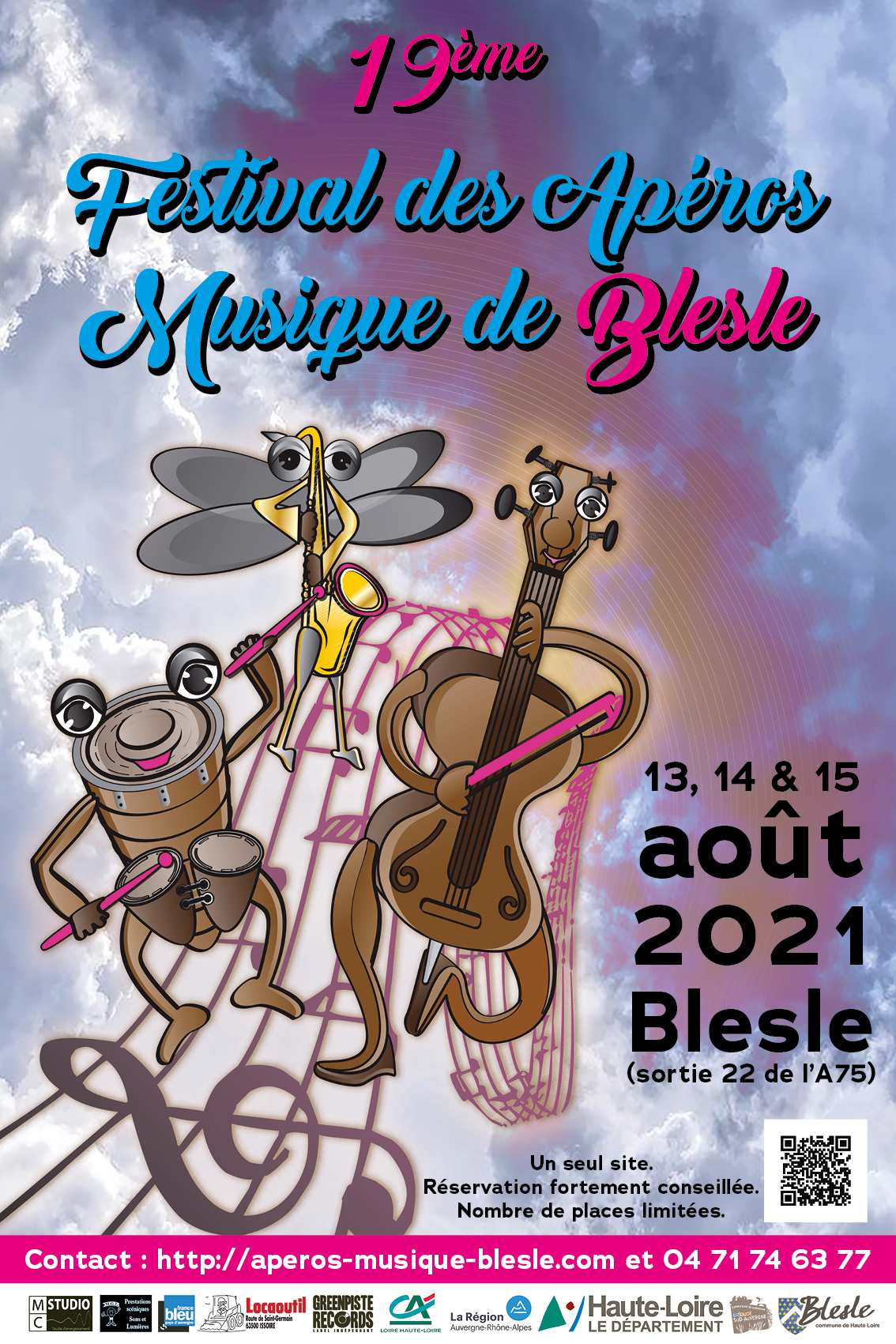 Affiche Apéros Musique de Blesle 2021