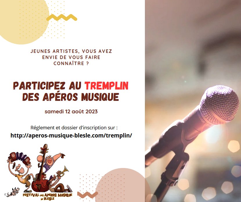 Tremplin de jeunes artistes festival des Apéros Musique de Blesle !