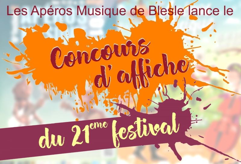 Concours d'affiche du 21ème festival des Apéros Musique de Blesle