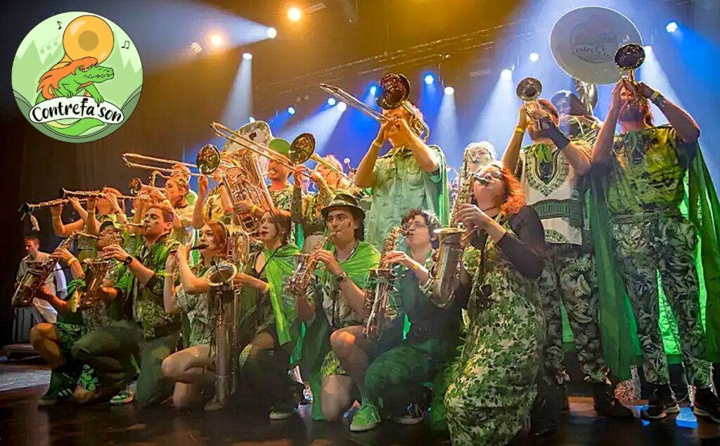 La fanfare Contrefa'son en concert à Blesle