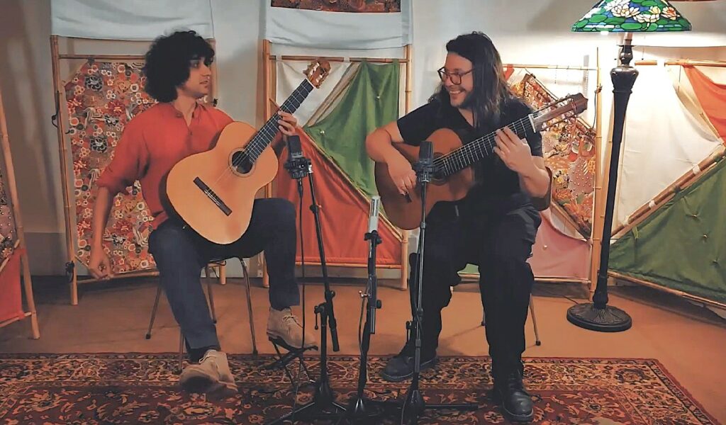 Duo Nemandua au festival des Apéros Musique de Blesle